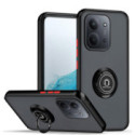 Funda Mate con Borde Negro y Anillo Giratorio 360 para Xiaomi Redmi 15C 4G / 5G