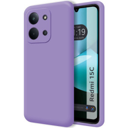 Funda Silicona Líquida Ultra Suave para Xiaomi Redmi 15C 4G / 5G color Morada