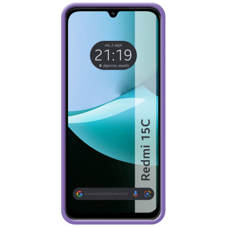 Funda Silicona Líquida Ultra Suave para Xiaomi Redmi 15C 4G / 5G color Morada
