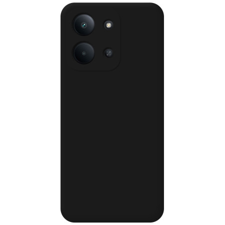 Funda Silicona Líquida Ultra Suave para Xiaomi Redmi 15C 4G / 5G color Negra