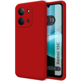 Funda Silicona Líquida Ultra Suave para Xiaomi Redmi 15C 4G / 5G color Roja