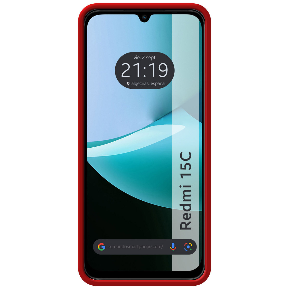 Funda Silicona Líquida Ultra Suave para Xiaomi Redmi 15C 4G / 5G color Roja