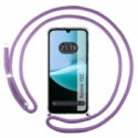 Funda Colgante Transparente para Xiaomi Redmi 15C 4G / 5G con Cordon Morado