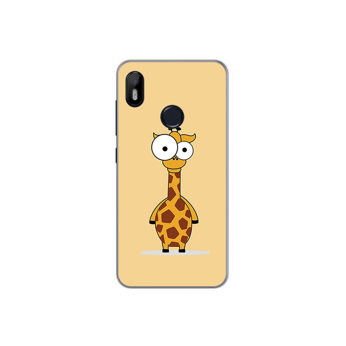 Funda Gel Tpu para Bq Aquaris C Diseño Jirafa Dibujos