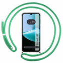 Funda Colgante Transparente para Xiaomi Redmi 15C 4G / 5G con Cordon Verde Agua