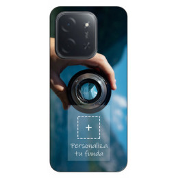 Personaliza tu Funda Silicona Gel Tpu Negra con tu Fotografia para Xiaomi Poco C85 Dibujo Personalizada