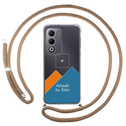 Personaliza tu Funda Colgante Transparente para Oppo A5m / A5 4G / 5G con Cordon Camel Dibujo Personalizada