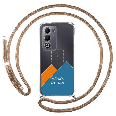 Personaliza tu Funda Colgante Transparente para Oppo A5m / A5 4G / 5G con Cordon Camel Dibujo Personalizada