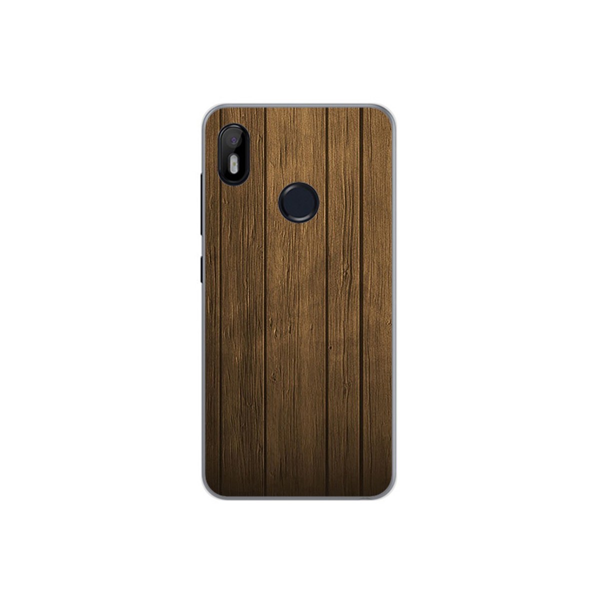 Funda Gel Tpu para Bq Aquaris C Diseño Madera Dibujos