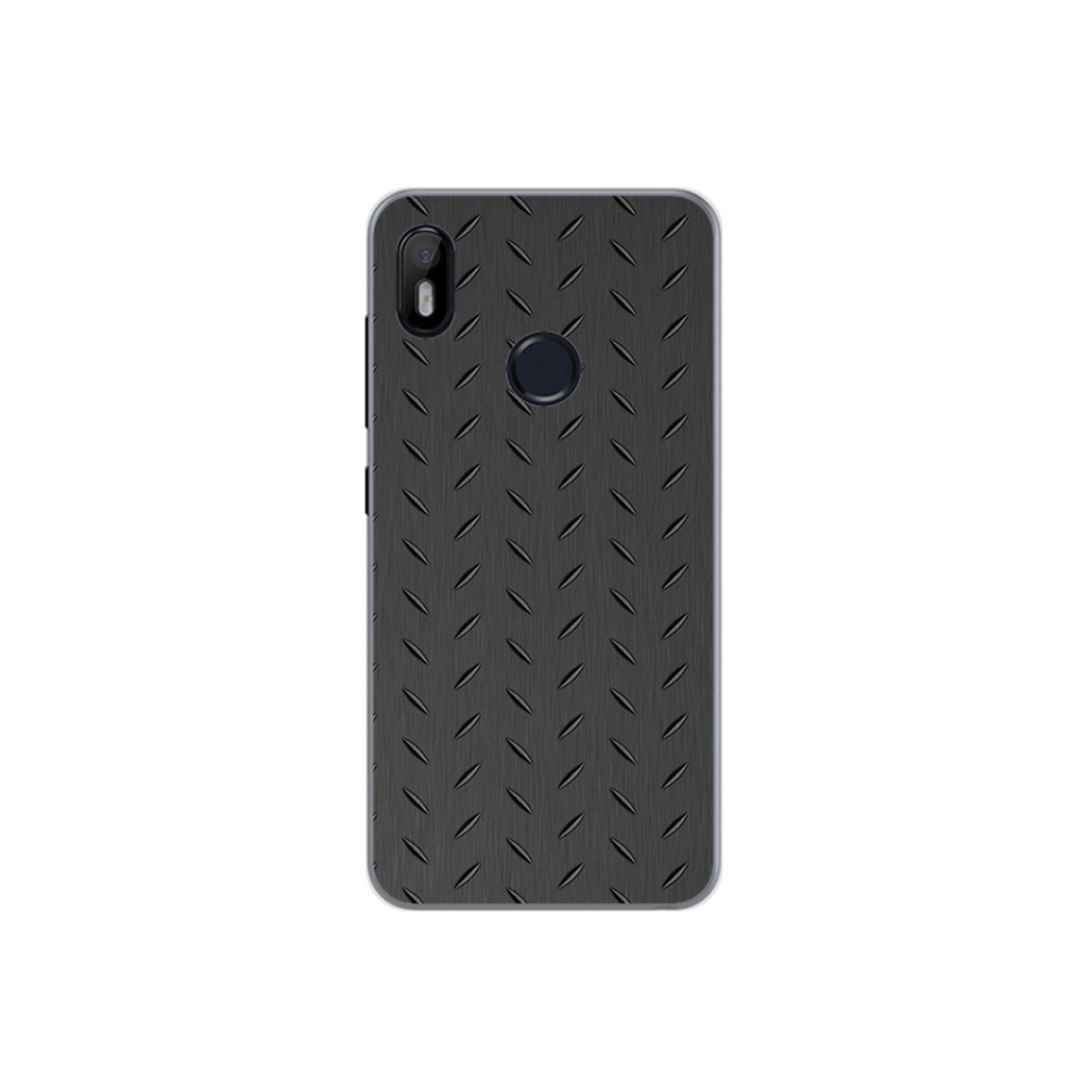 Funda Gel Tpu para Bq Aquaris C Diseño Metal Dibujos