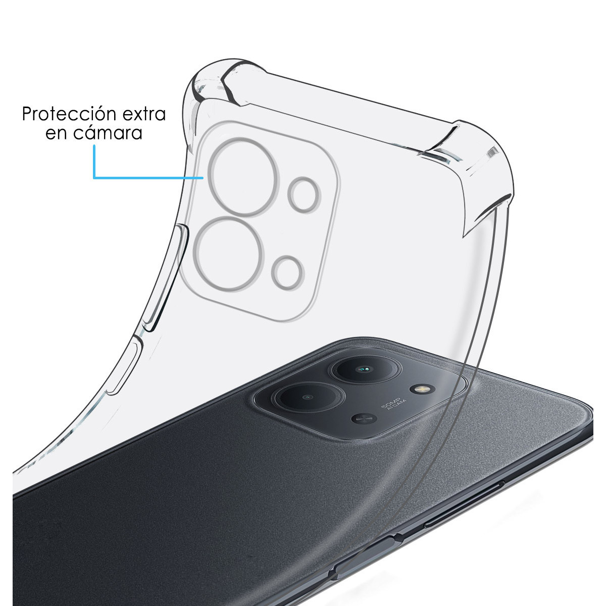 Funda Silicona Antigolpes Transparente para Xiaomi Poco C85