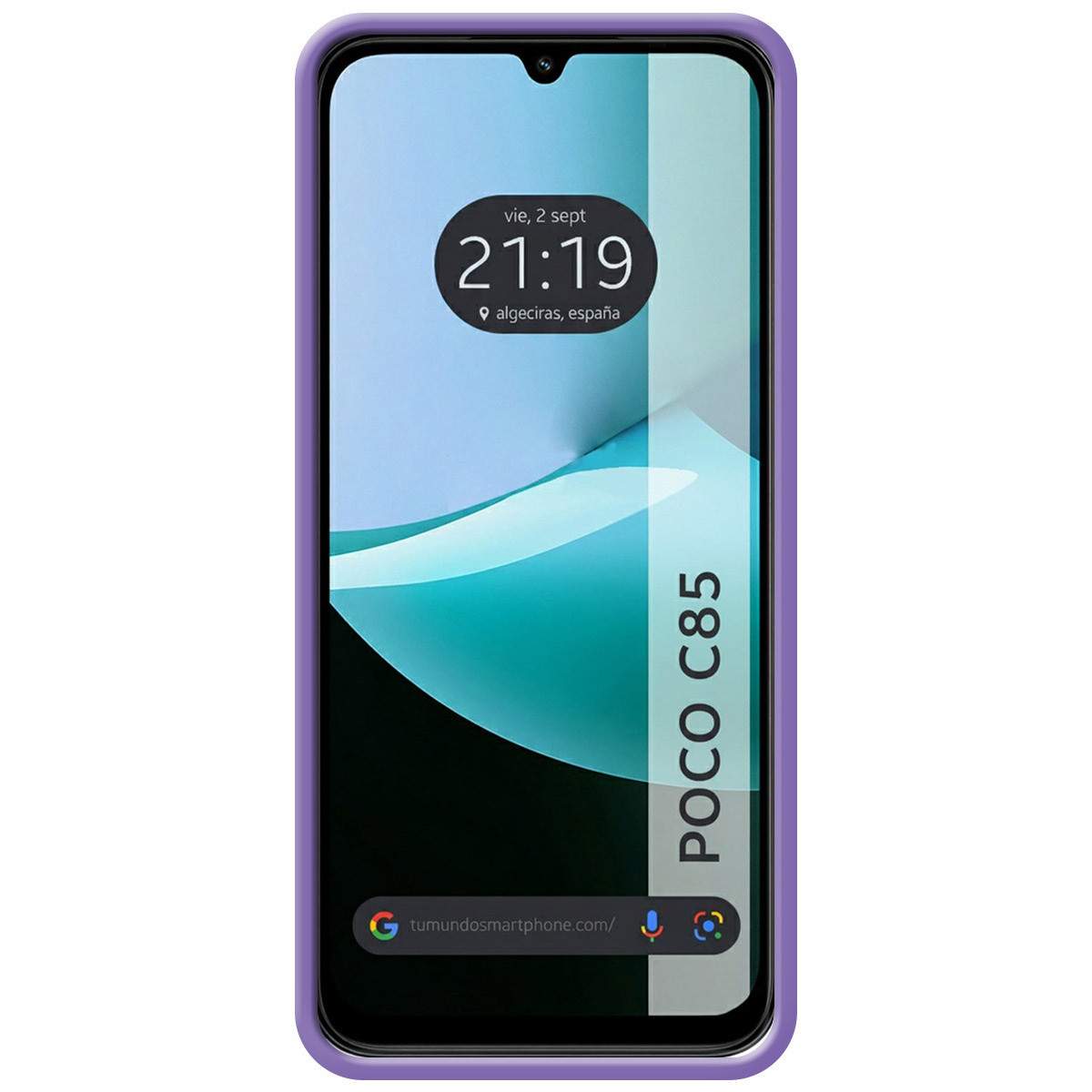 Funda Silicona Líquida Ultra Suave para Xiaomi Poco C85 color Morada
