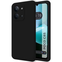 Funda Silicona Líquida Ultra Suave para Xiaomi Poco C85 color Negra