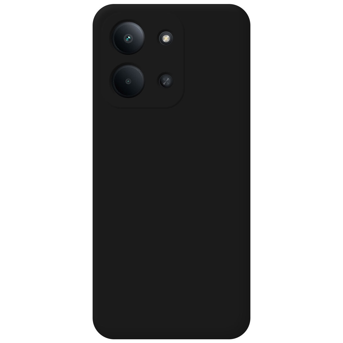 Funda Silicona Líquida Ultra Suave para Xiaomi Poco C85 color Negra
