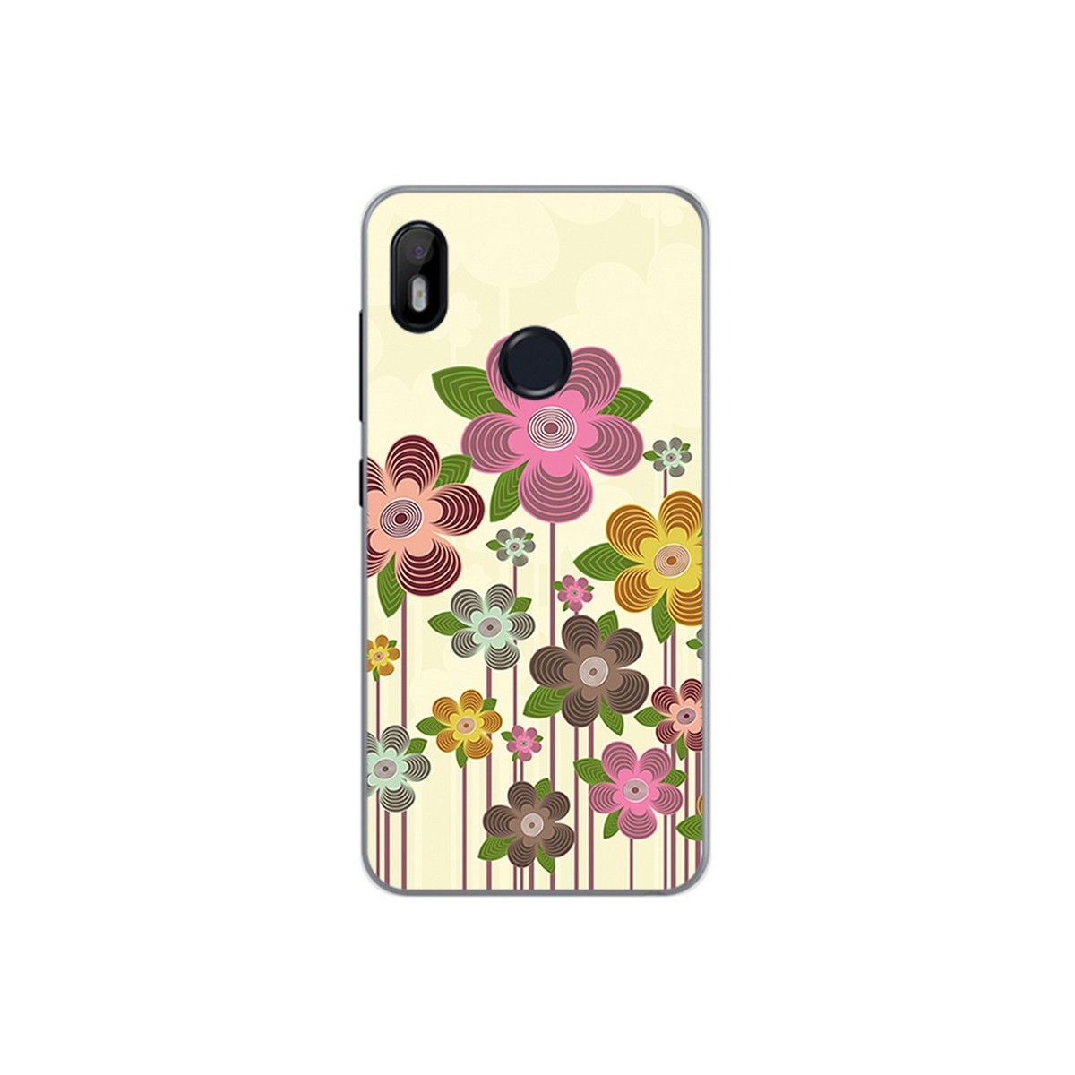 Funda Gel Tpu para Bq Aquaris C Diseño Primavera En Flor Dibujos