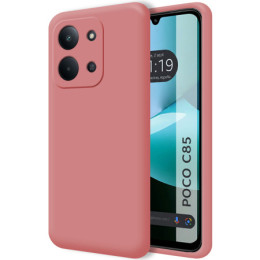 Funda Silicona Líquida Ultra Suave para Xiaomi Poco C85 color Rosa