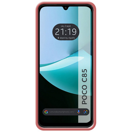 Funda Silicona Líquida Ultra Suave para Xiaomi Poco C85 color Rosa