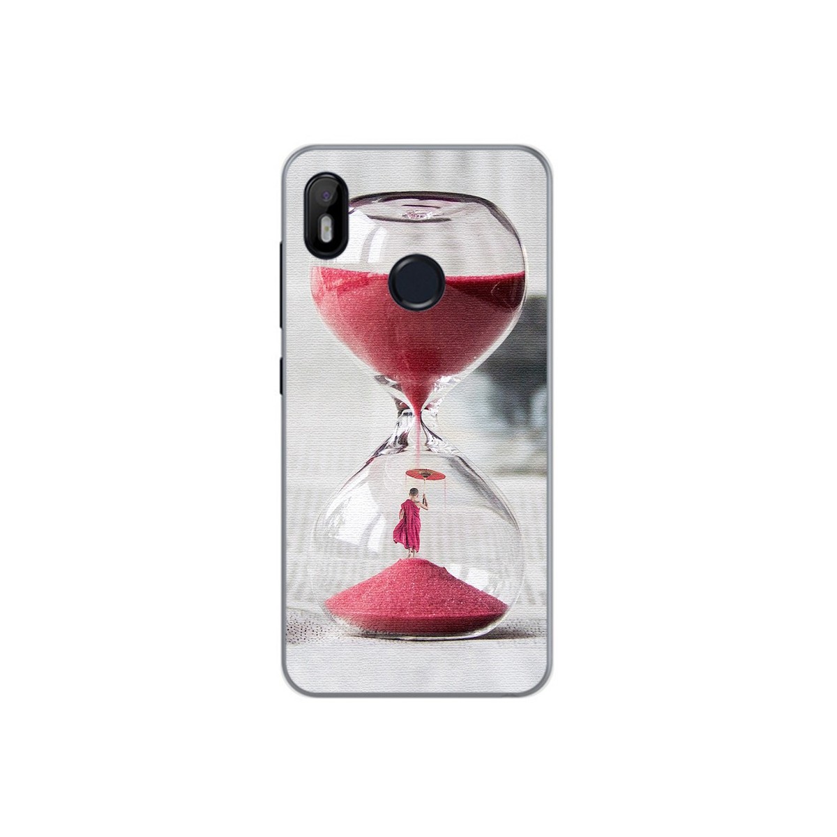 Funda Gel Tpu para Bq Aquaris C Diseño Reloj Dibujos