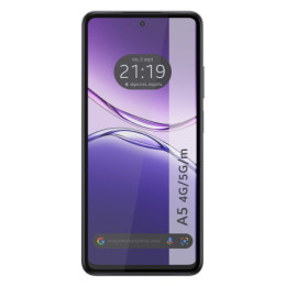 Protector Cristal Templado Completo 5D Full Glue Negro para Oppo A5m / A5 4G / 5G Vidrio 2