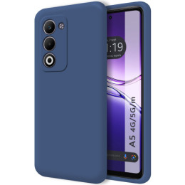Funda Silicona Líquida Ultra Suave para Oppo A5m / A5 4G / 5G color Azul