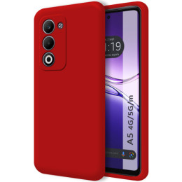 Funda Silicona Líquida Ultra Suave para Oppo A5m / A5 4G / 5G color Roja