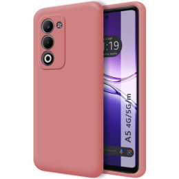 Funda Silicona Líquida Ultra Suave para Oppo A5m / A5 4G / 5G color Rosa