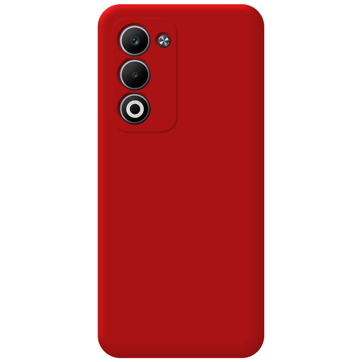 Funda Silicona Líquida Ultra Suave para Oppo A5m / A5 4G / 5G color Roja
