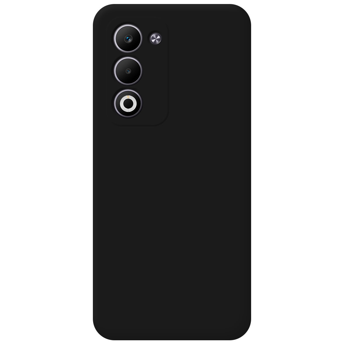 Funda Silicona Líquida Ultra Suave para Oppo A5m / A5 4G / 5G color Negra