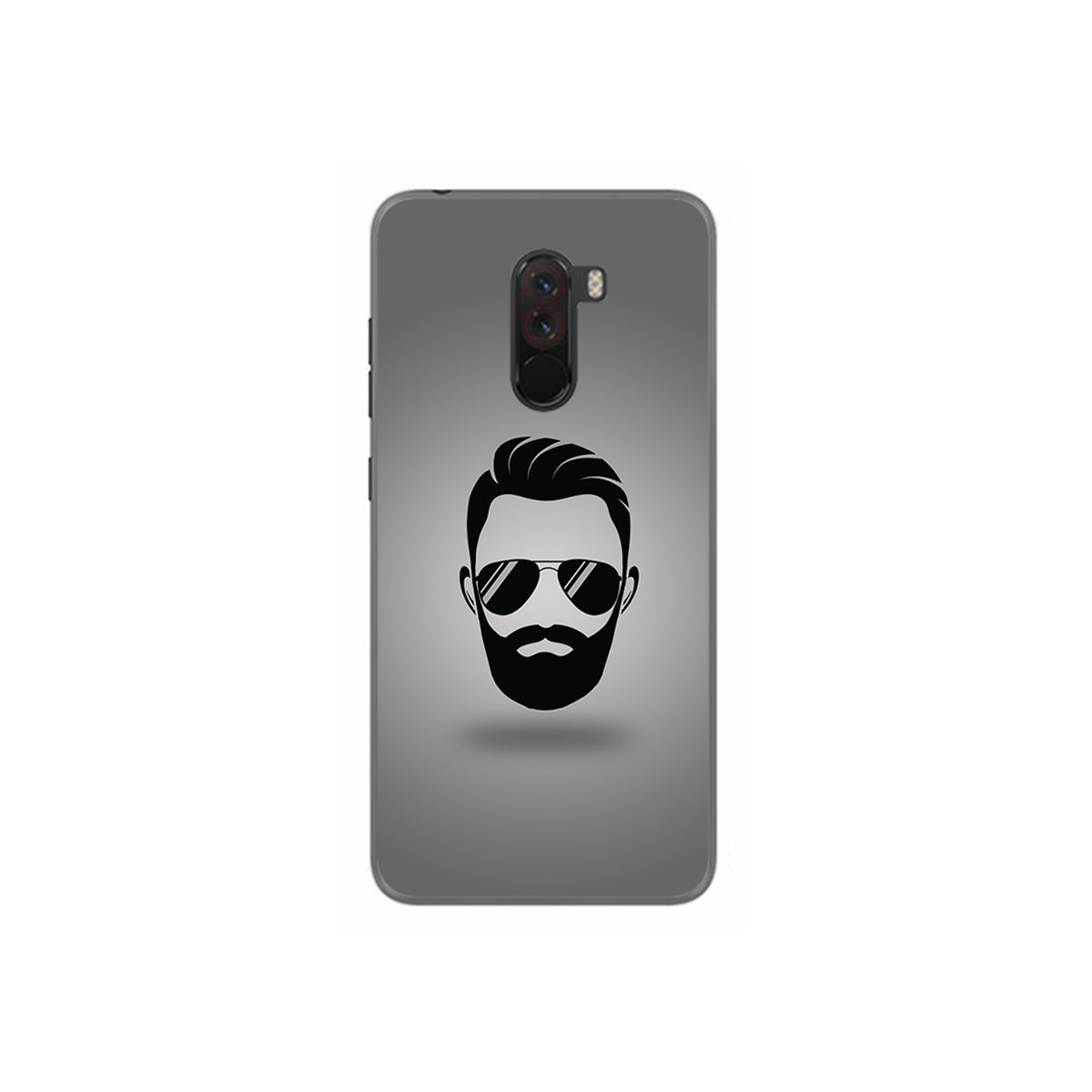 Funda Gel Tpu para Xiaomi Pocophone F1 Diseño Barba Dibujos
