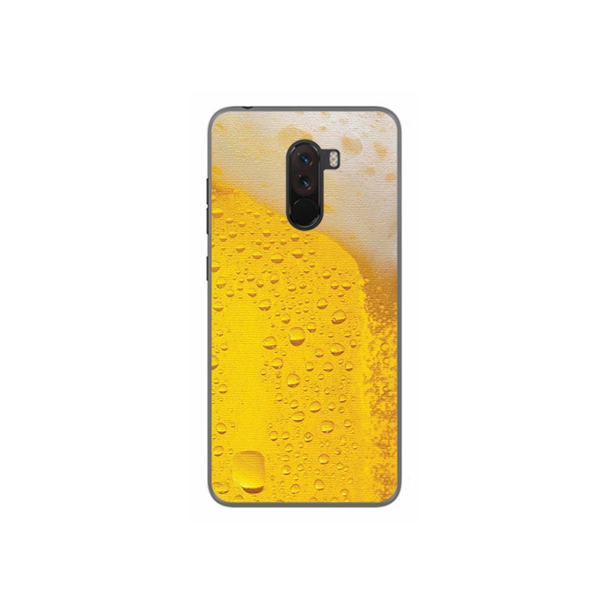 Funda Gel Tpu para Xiaomi Pocophone F1 Diseño Cerveza Dibujos
