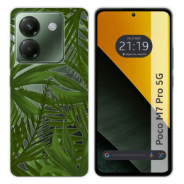 Funda Silicona Transparente para Xiaomi Poco M7 Pro 5G diseño Jungla Dibujos