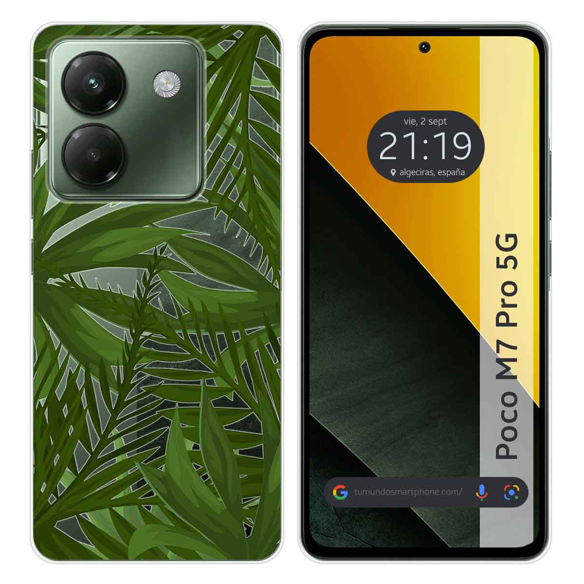 Funda Silicona Transparente para Xiaomi Poco M7 Pro 5G diseño Jungla Dibujos