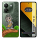 Funda Silicona Transparente para Xiaomi Poco M7 Pro 5G diseño Mono Dibujos