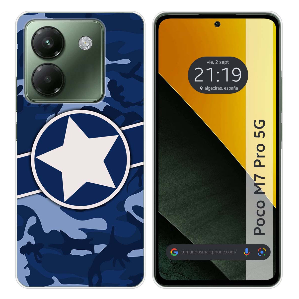 Funda Silicona para Xiaomi Poco M7 Pro 5G diseño Camuflaje 03 Dibujos