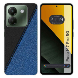 Funda Silicona para Xiaomi Poco M7 Pro 5G diseño Cuero 02 Dibujos
