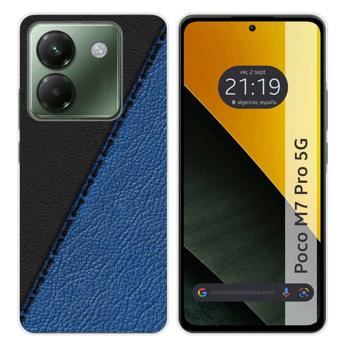 Funda Silicona para Xiaomi Poco M7 Pro 5G diseño Cuero 02 Dibujos