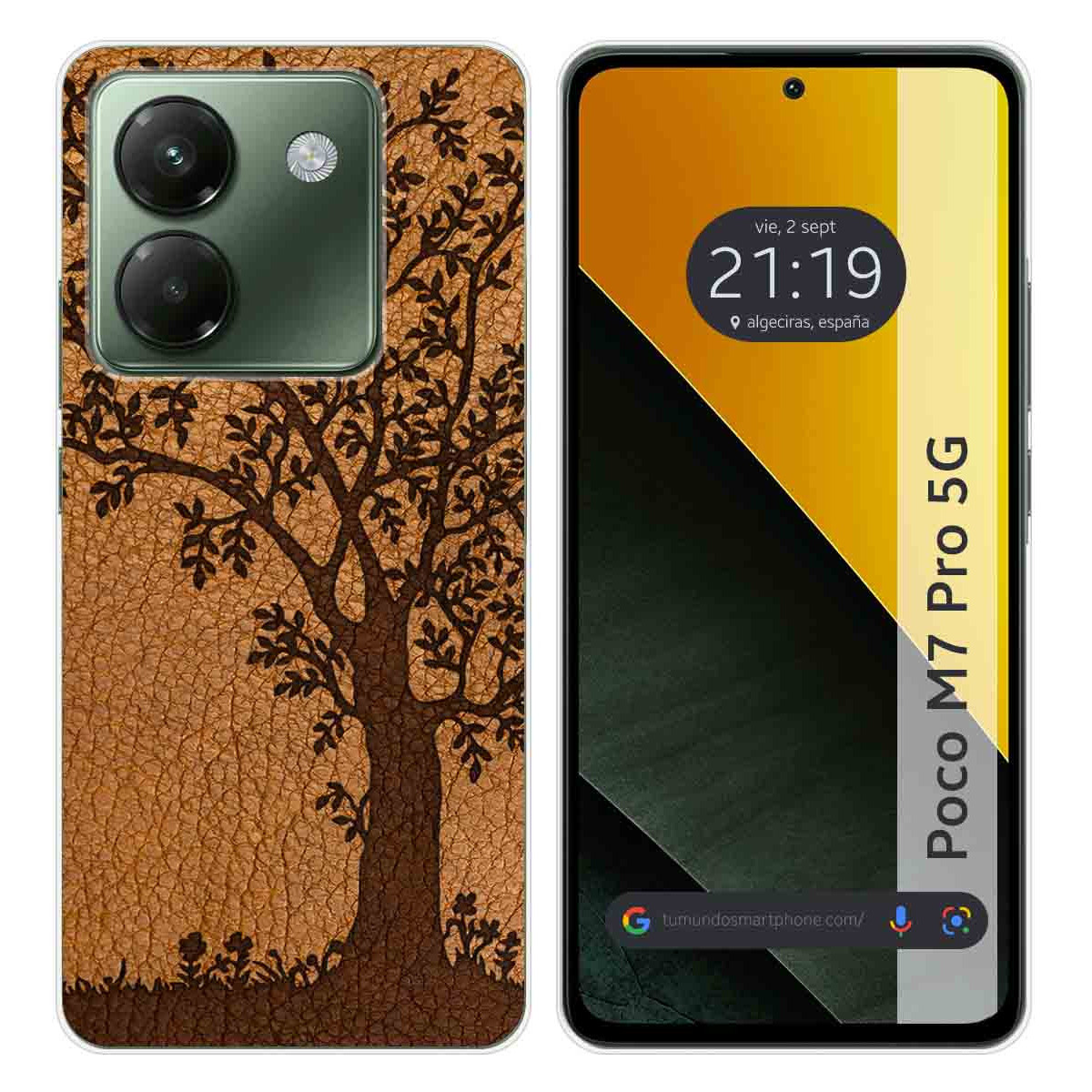 Funda Silicona para Xiaomi Poco M7 Pro 5G diseño Cuero 03 Dibujos