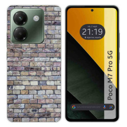Funda Silicona para Xiaomi Poco M7 Pro 5G diseño Ladrillo 02 Dibujos