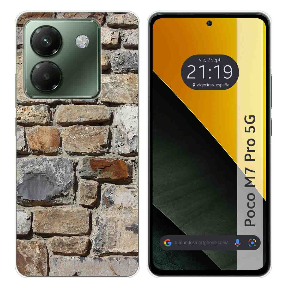 Funda Silicona para Xiaomi Poco M7 Pro 5G diseño Ladrillo 03 Dibujos