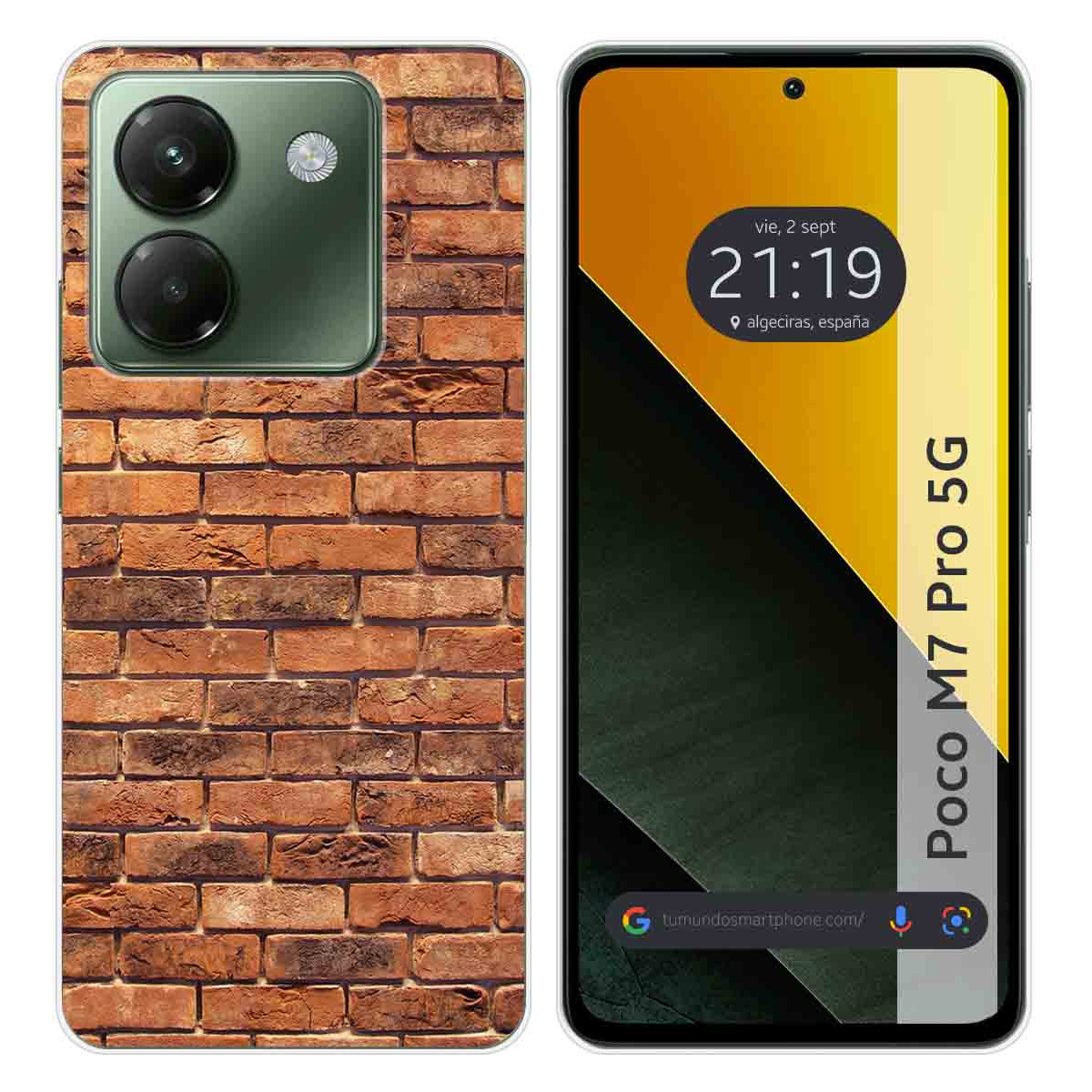 Funda Silicona para Xiaomi Poco M7 Pro 5G diseño Ladrillo 04 Dibujos