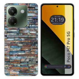 Funda Silicona para Xiaomi Poco M7 Pro 5G diseño Ladrillo 05 Dibujos