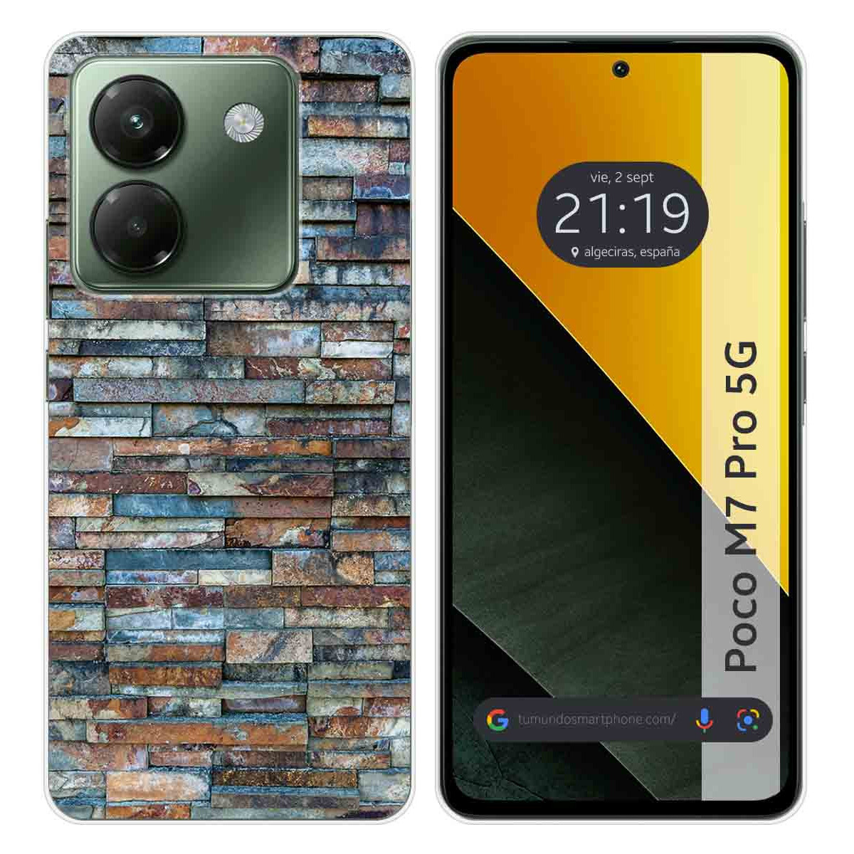 Funda Silicona para Xiaomi Poco M7 Pro 5G diseño Ladrillo 05 Dibujos