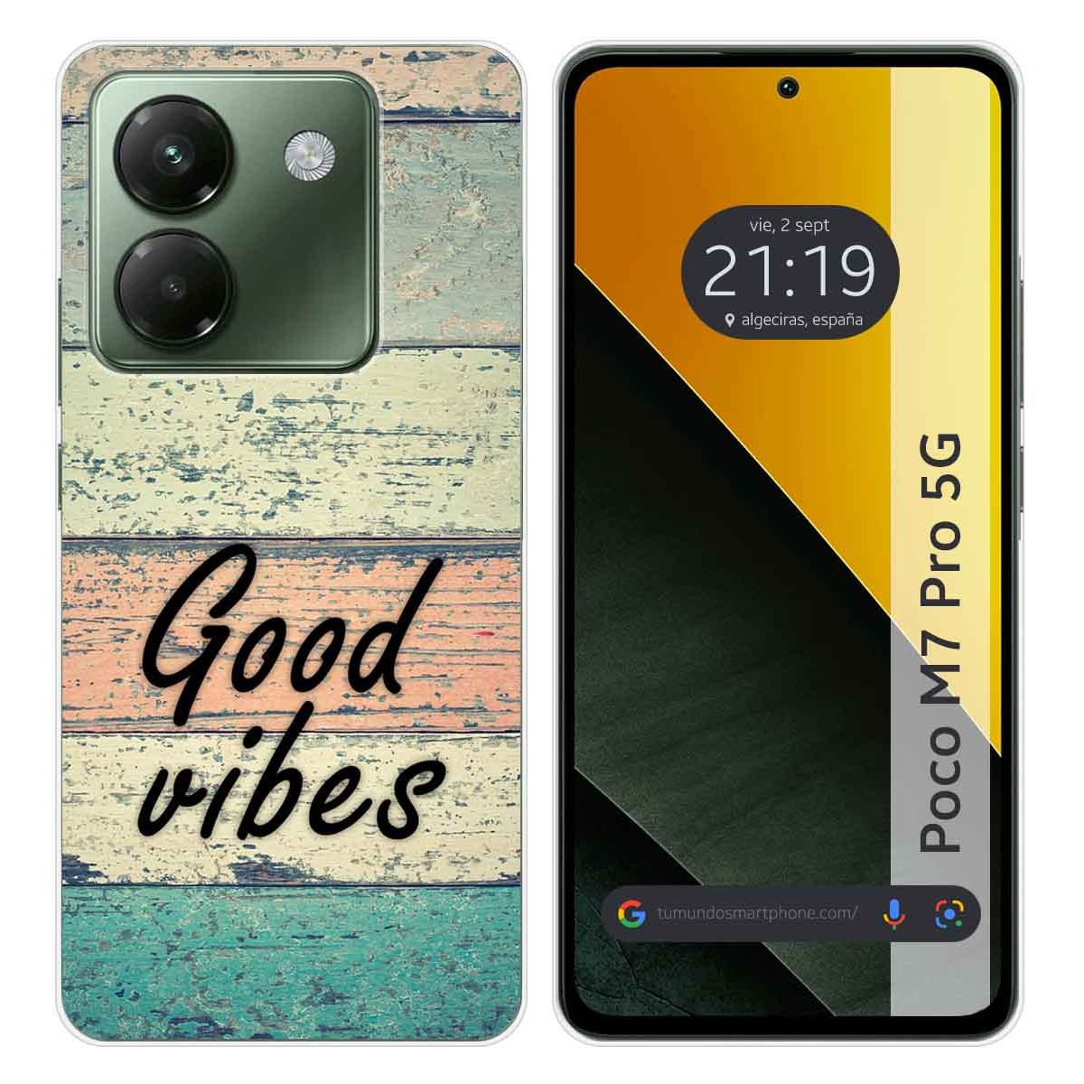 Funda Silicona para Xiaomi Poco M7 Pro 5G diseño Madera 01 Dibujos