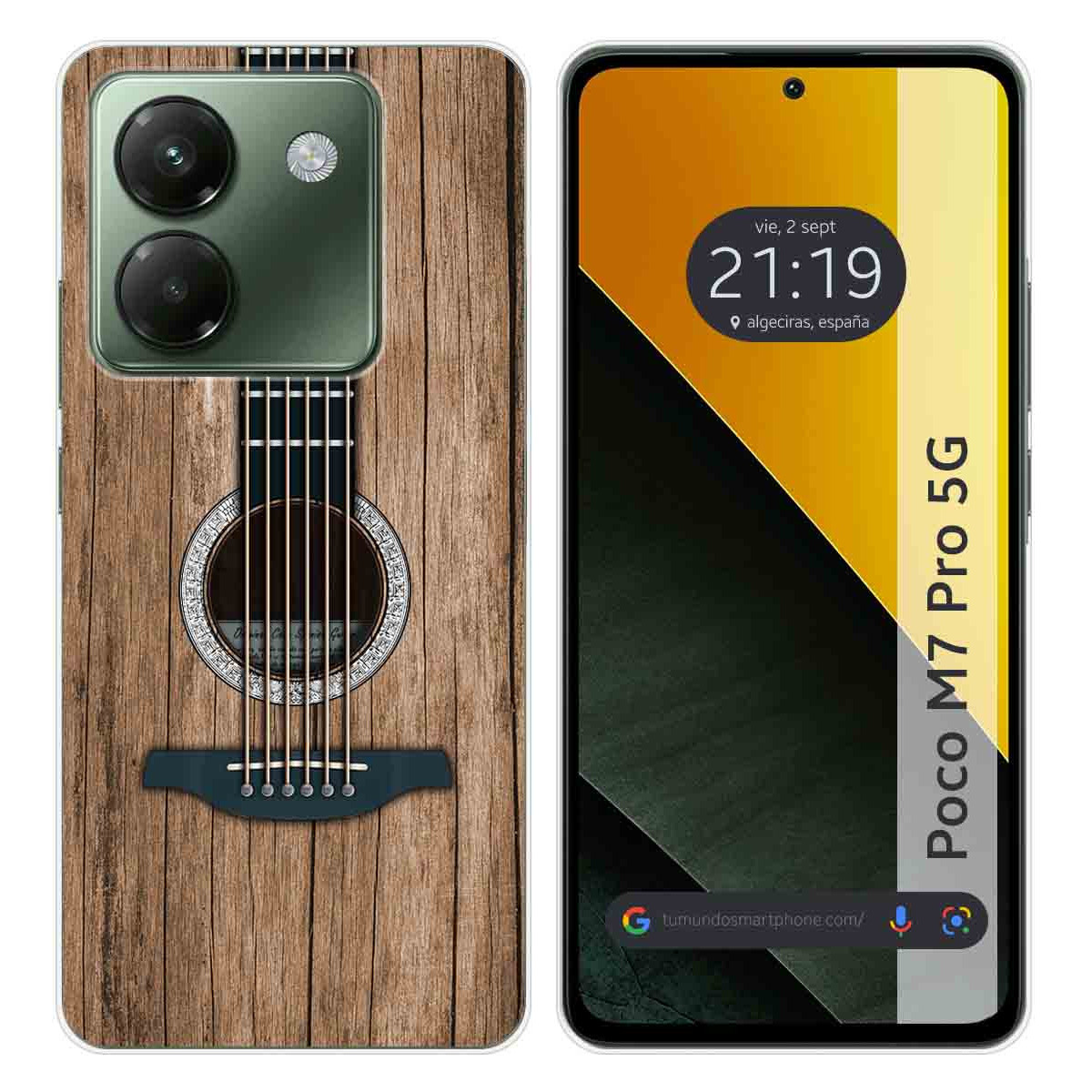 Funda Silicona para Xiaomi Poco M7 Pro 5G diseño Madera 11 Dibujos