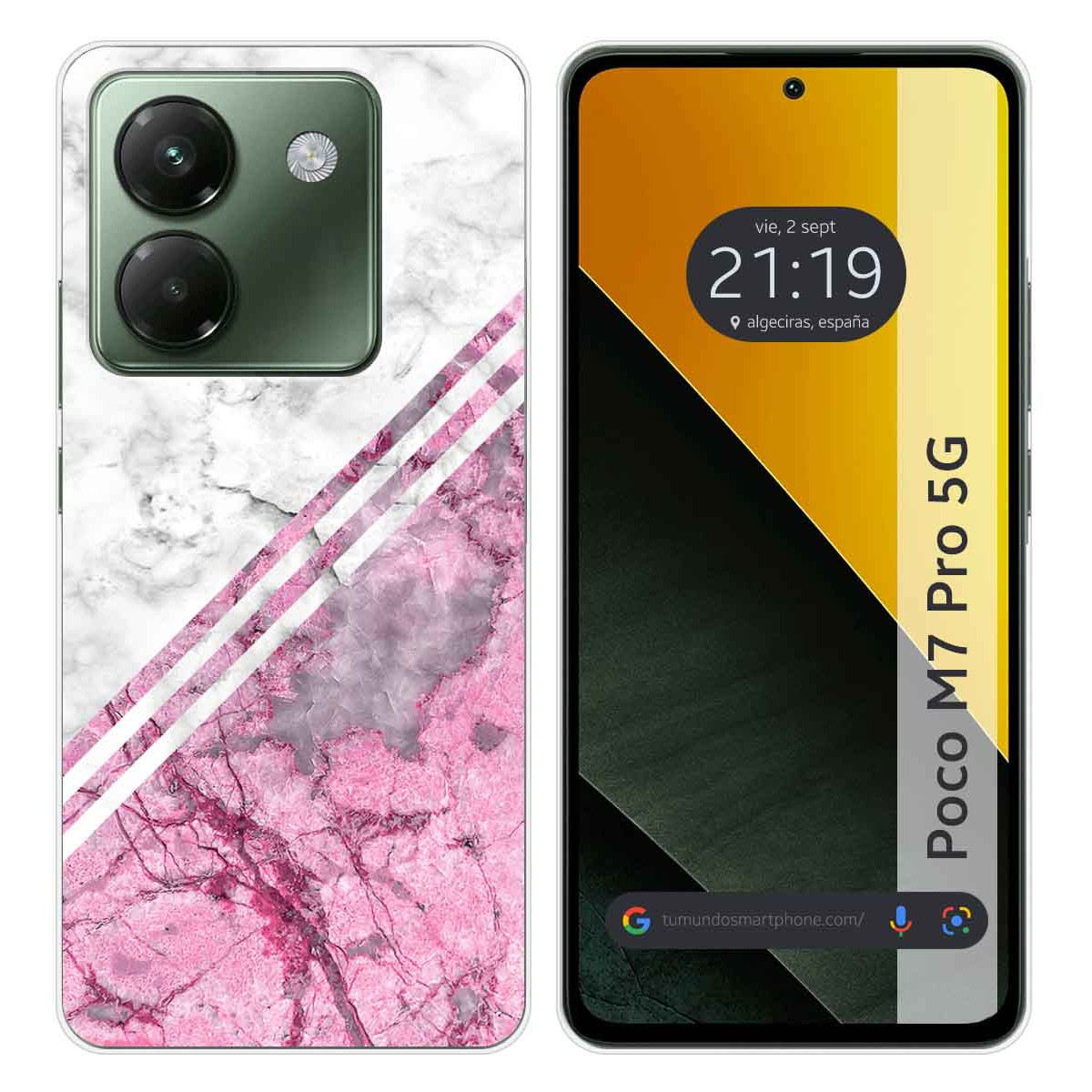Funda Silicona para Xiaomi Poco M7 Pro 5G diseño Mármol 03 Dibujos
