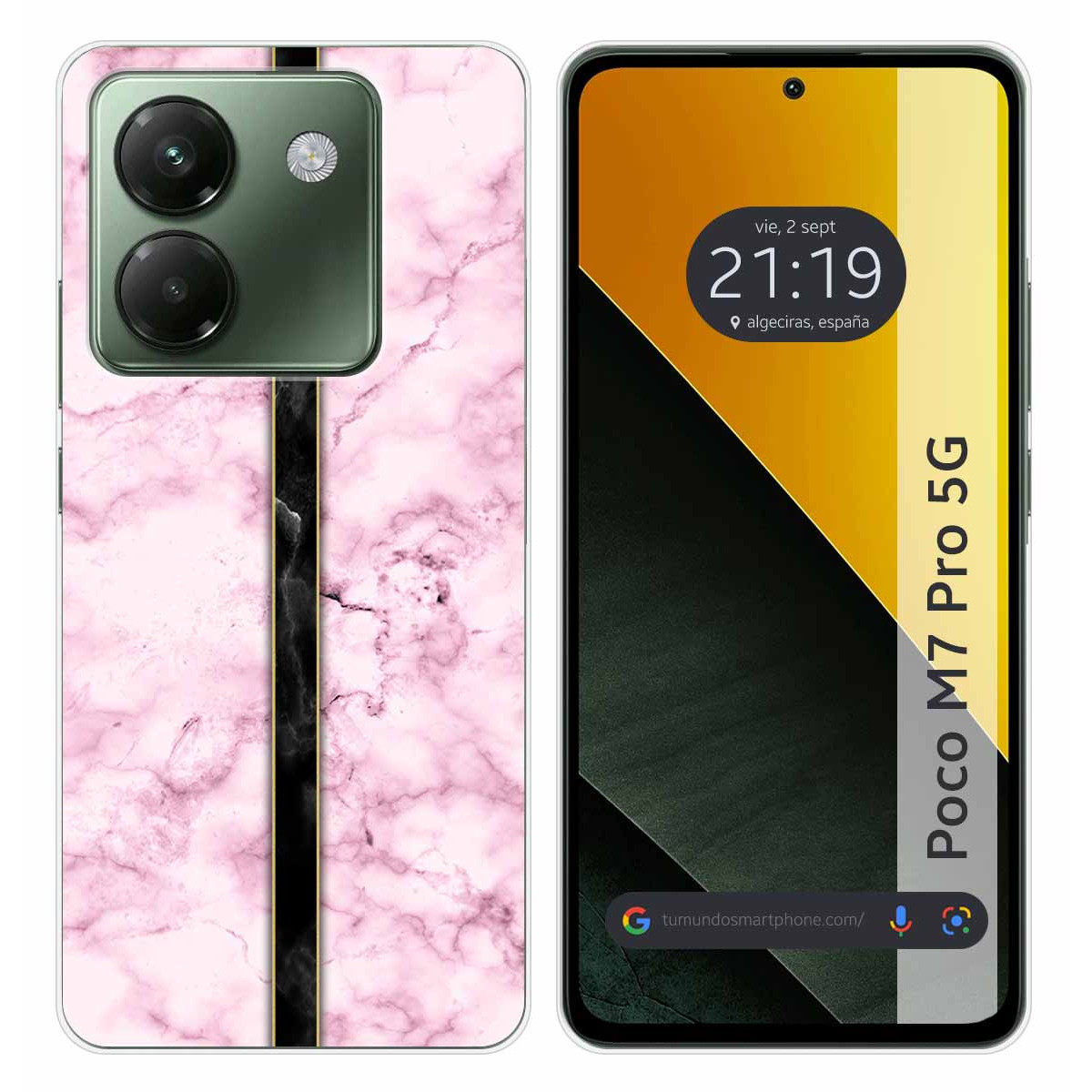Funda Silicona para Xiaomi Poco M7 Pro 5G diseño Mármol 04 Dibujos