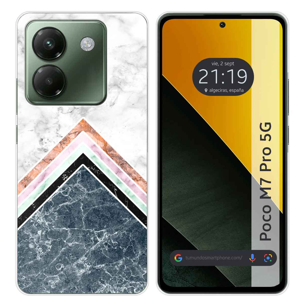 Funda Silicona para Xiaomi Poco M7 Pro 5G diseño Mármol 05 Dibujos