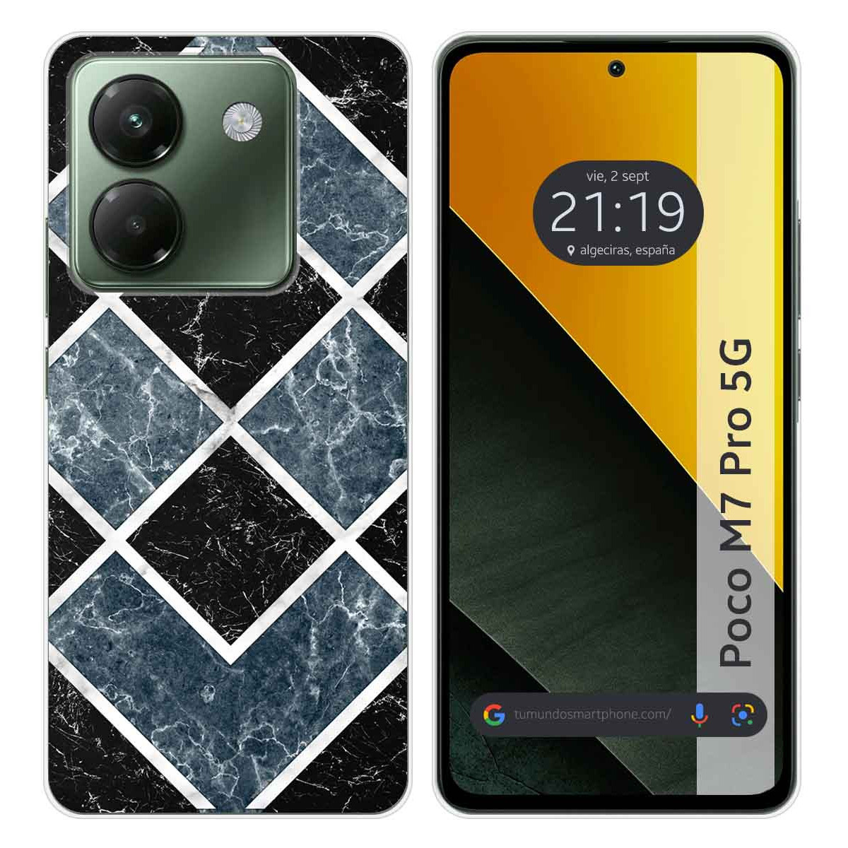 Funda Silicona para Xiaomi Poco M7 Pro 5G diseño Mármol 06 Dibujos