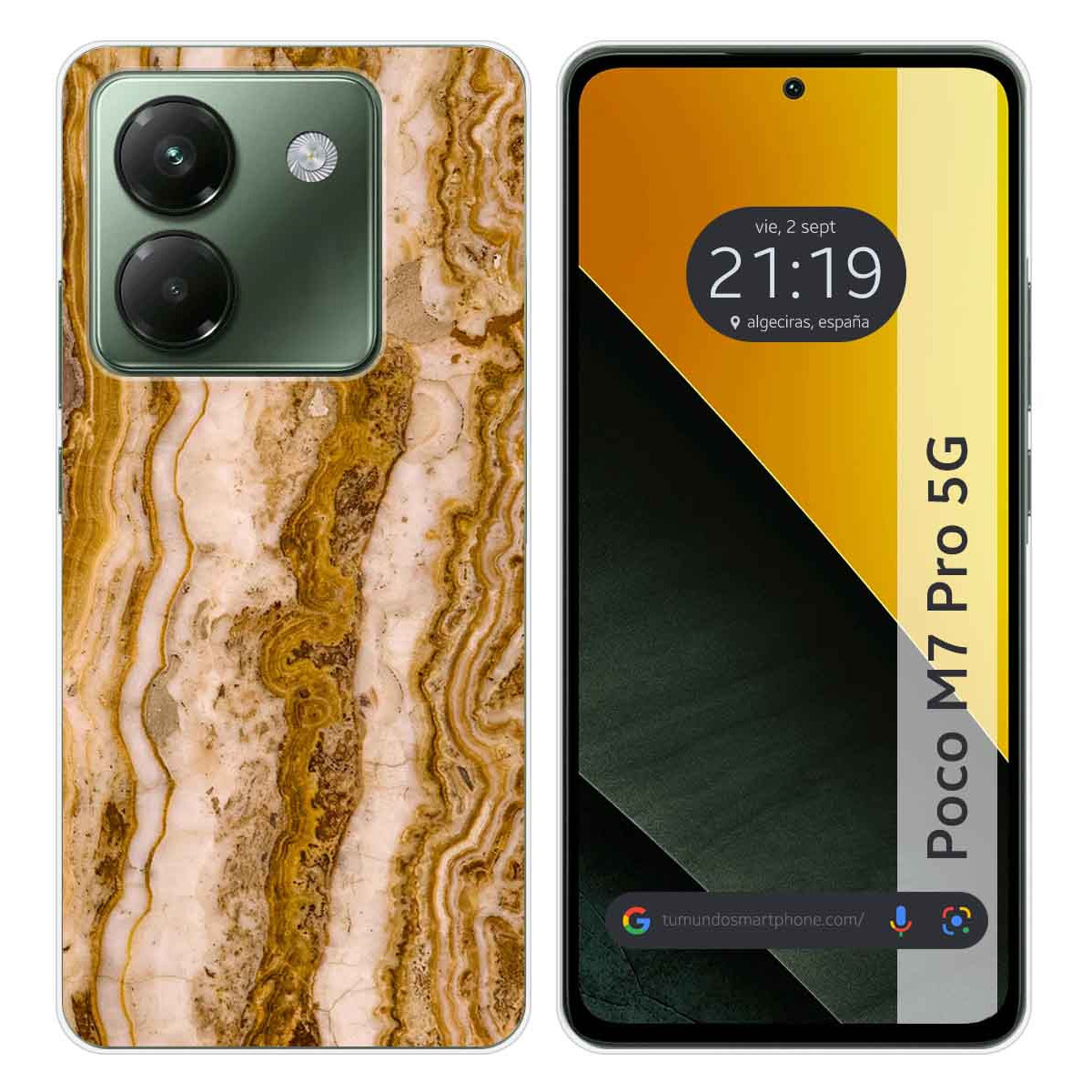 Funda Silicona para Xiaomi Poco M7 Pro 5G diseño Mármol 10 Dibujos