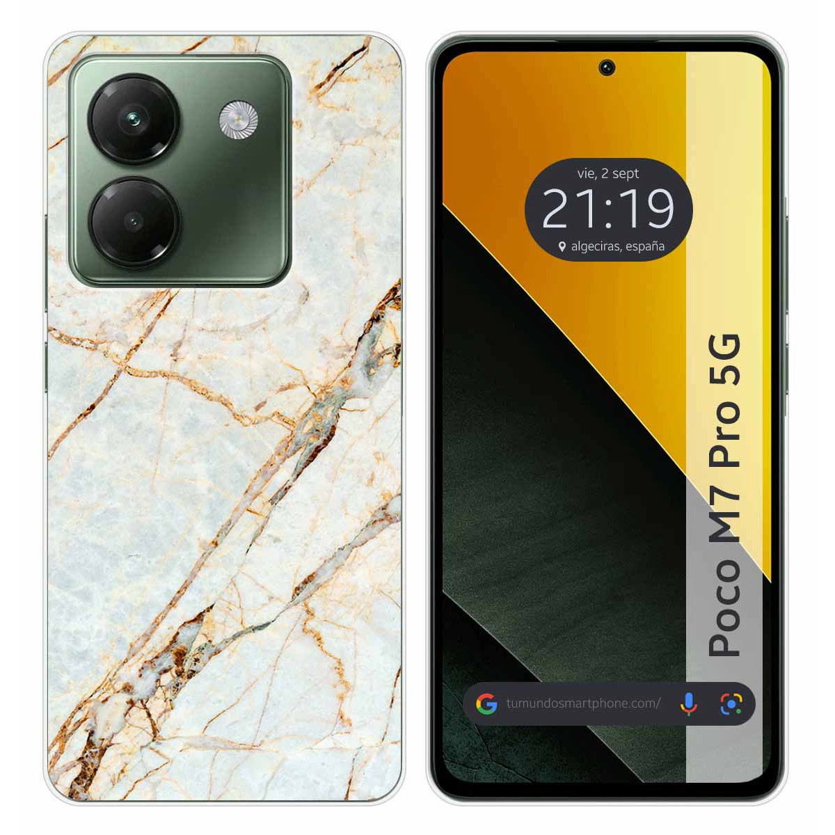 Funda Silicona para Xiaomi Poco M7 Pro 5G diseño Mármol 13 Dibujos